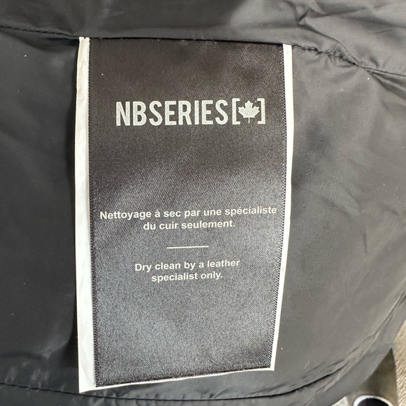 Nicole Benisti N Series down jacket, XS olive green. leather trims fur trim hood - Picture 12 of 12